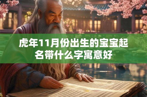 虎年11月份出生的宝宝起名带什么字寓意好 虎年11月份出生的宝宝起名带什么字寓意好