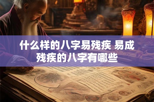 什么样的八字易残疾 易成残疾的八字有哪些