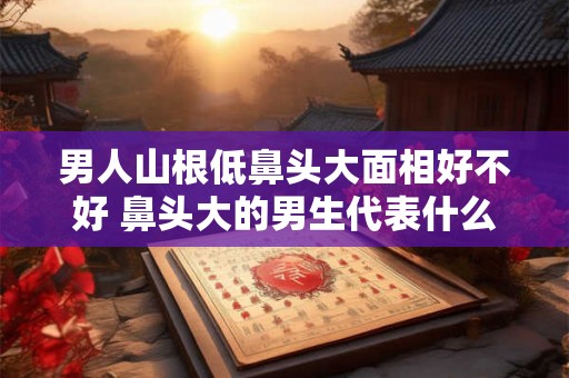 男人山根低鼻头大面相好不好 鼻头大的男生代表什么
