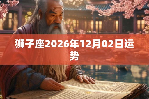 狮子座2026年12月02日运势