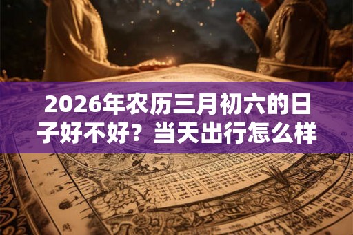 2026年农历三月初六的日子好不好？当天出行怎么样？