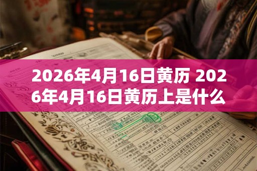 2026年4月16日黄历 2026年4月16日黄历上是什么吉日 2026年4月16日黄历 2026年4月16日黄历上是什么吉日
