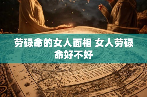 劳碌命的女人面相 女人劳碌命好不好