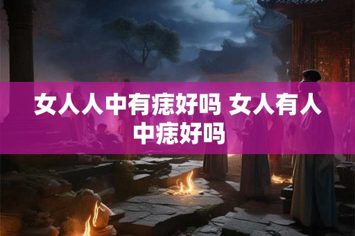 女人人中有痣好吗 女人有人中痣好吗