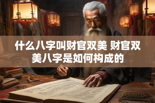 什么八字叫财官双美 财官双美八字是如何构成的