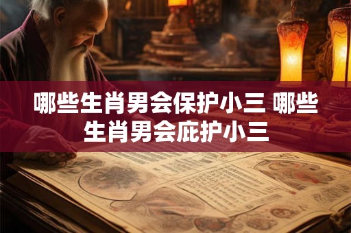 哪些生肖男会保护小三 哪些生肖男会庇护小三