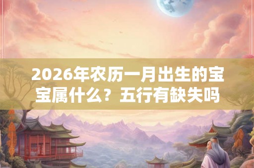 2026年农历一月出生的宝宝属什么？五行有缺失吗