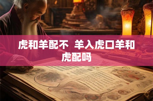 虎和羊配不  羊入虎口羊和虎配吗