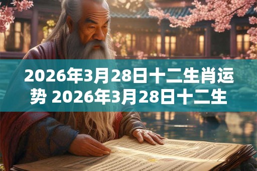 2026年3月28日十二生肖运势 2026年3月28日十二生肖运势如何