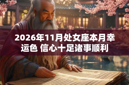 2026年11月处女座本月幸运色 信心十足诸事顺利