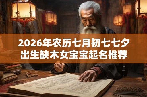 2026年农历七月初七七夕出生缺木女宝宝起名推荐