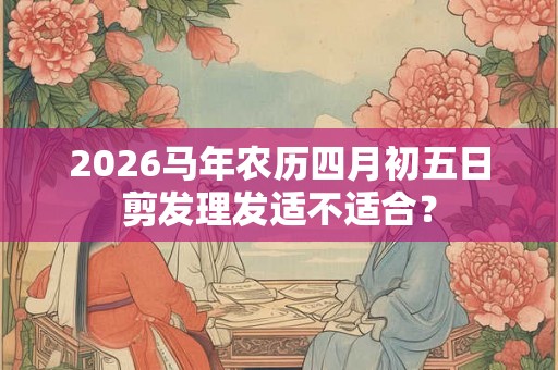 2026马年农历四月初五日剪发理发适不适合？