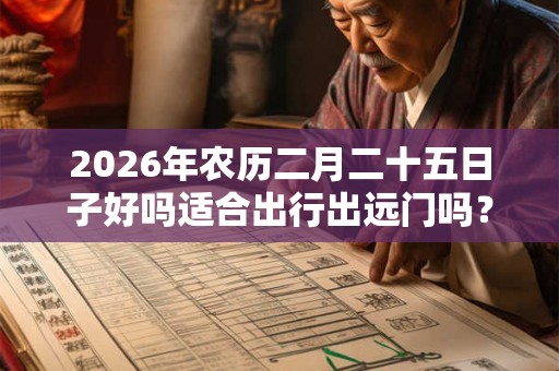 2026年农历二月二十五日子好吗适合出行出远门吗? 2026年农历二月二十五日子好吗适合出行出远门吗?