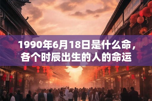 1990年6月18日是什么命,各个时辰出生的人的命运 1990年6月18日是什么命,各个时辰出生的人的命运