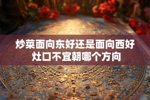 炒菜面向东好还是面向西好 灶口不宜朝哪个方向