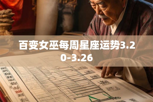 百变女巫每周星座运势3.20-3.26
