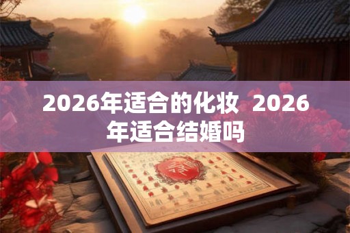 2026年适合的化妆  2026年适合结婚吗