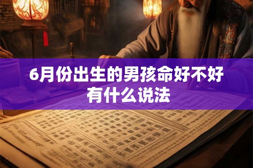 6月份出生的男孩命好不好 有什么说法