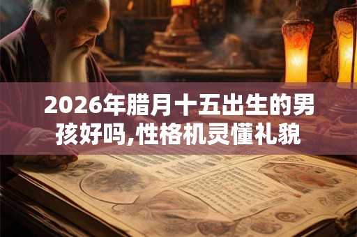 2026年腊月十五出生的男孩好吗,性格机灵懂礼貌
