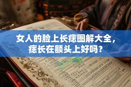 女人的脸上长痣图解大全，痣长在额头上好吗？