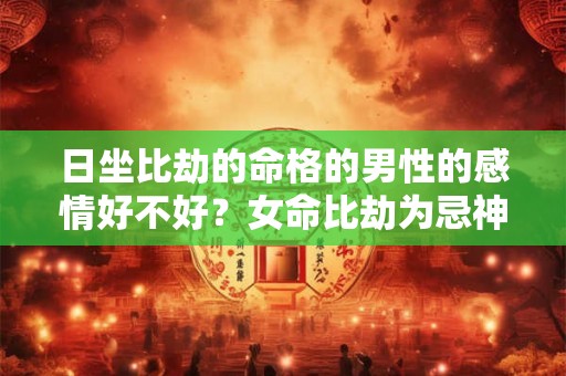日坐比劫的命格的男性的感情好不好？女命比劫为忌神？