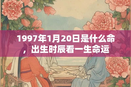 1997年1月20日是什么命,出生时辰看一生命运 1997年1月20日是什么命,出生时辰看一生命运