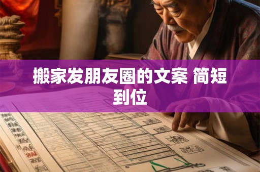 搬家发朋友圈的文案 简短到位