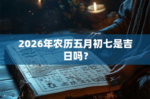 2026年农历五月初七是吉日吗？