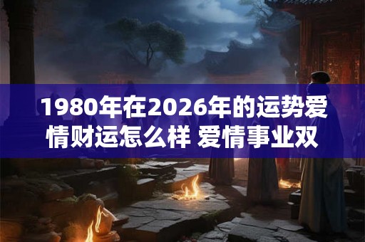 1980年在2026年的运势爱情财运怎么样 爱情事业双运低迷