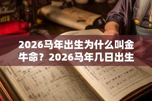 2026马年出生为什么叫金牛命?2026马年几日出生命好? 2026马年出生为什么叫金牛命?2026马年几日出生命好?