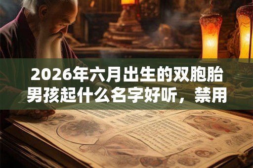 2026年六月出生的双胞胎男孩起什么名字好听,禁用什么字 2026年六月出生的双胞胎男孩起什么名字好听,禁用什么字