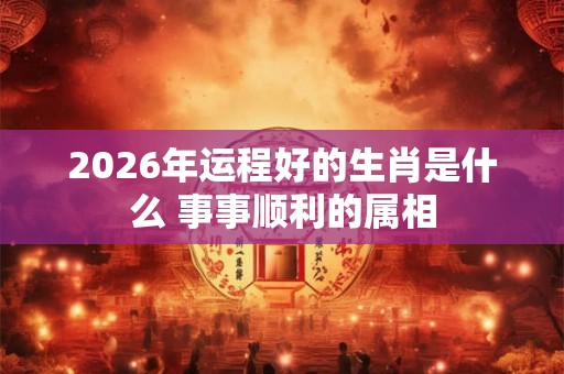 2026年运程好的生肖是什么 事事顺利的属相