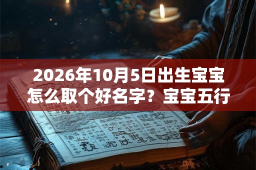 2026年10月5日出生宝宝怎么取个好名字?宝宝五行属什么? 2026年10月5日出生宝宝怎么取个好名字?宝宝五行属什么?