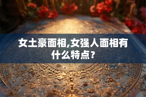 女土豪面相,女强人面相有什么特点？
