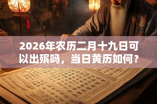 2026年农历二月十九日可以出殡吗，当日黄历如何？