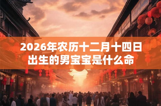 2026年农历十二月十四日出生的男宝宝是什么命 2026年农历十二月十四日出生的男宝宝是什么命