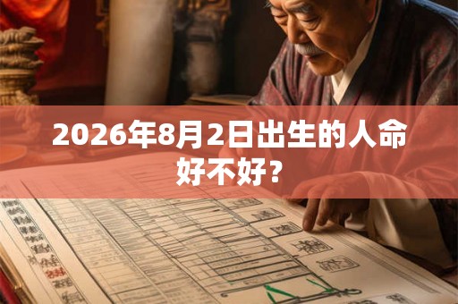 2026年8月2日出生的人命好不好？