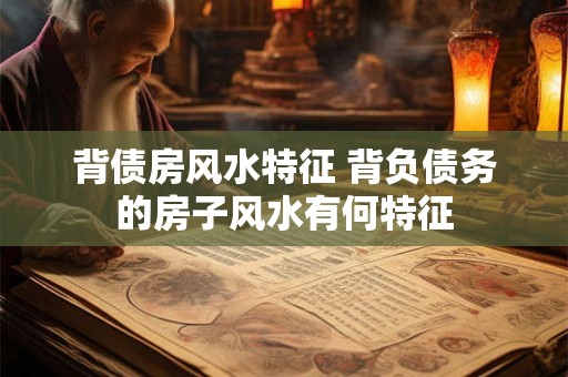 背债房风水特征 背负债务的房子风水有何特征