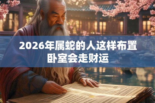 2026年属蛇的人这样布置卧室会走财运