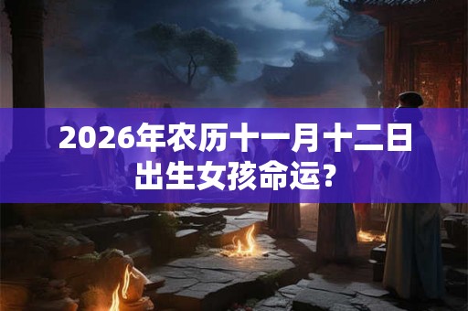 2026年农历十一月十二日出生女孩命运? 2026年农历十一月十二日出生女孩命运?