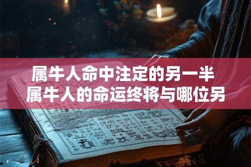 属牛人命中注定的另一半 属牛人的命运终将与哪位另一半相伴