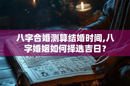 八字合婚测算结婚时间,八字婚姻如何择选吉日? 八字合婚测算结婚时间,八字婚姻如何择选吉日?