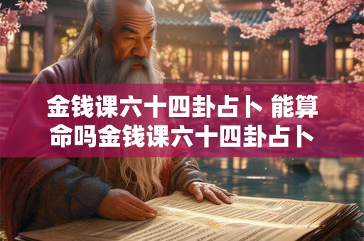 金钱课六十四卦占卜 能算命吗金钱课六十四卦占卜