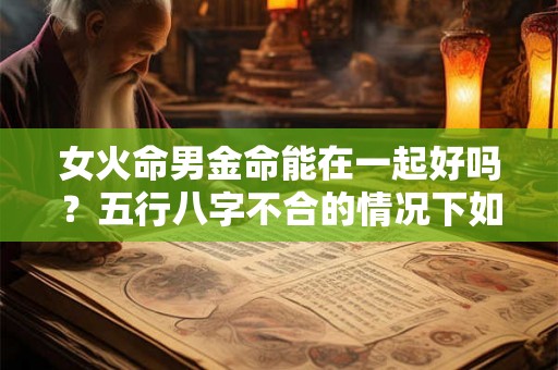 女火命男金命能在一起好吗？五行八字不合的情况下如何改变命运