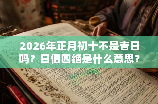 2026年正月初十不是吉日吗？日值四绝是什么意思？
