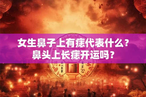 女生鼻子上有痣代表什么?鼻头上长痣开运吗? 女生鼻子上有痣代表什么?鼻头上长痣开运吗?