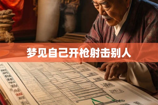 梦见自己开枪射击别人 梦见自己开枪射击别人