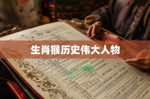 生肖猴历史伟大人物