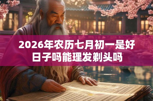 2026年农历七月初一是好日子吗能理发剃头吗