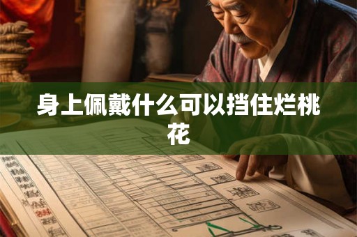 身上佩戴什么可以挡住烂桃花